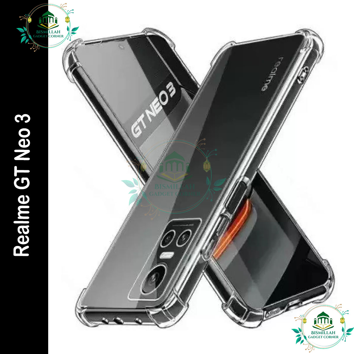 Picture of Transparent back cover For Realme GT Neo 3 Luxury transparent Protect Back Cover Soft Case
