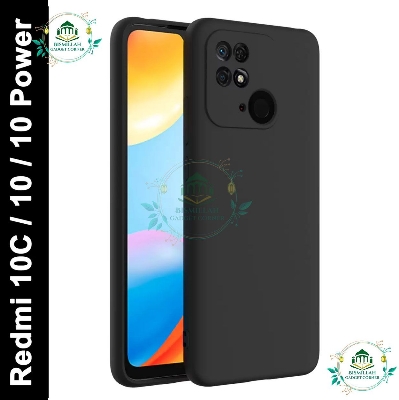 Picture of Premium Liquid Silicone Phone case for Xiaomi Redmi 10C, Xiaomi Redmi 10 Power Liquid Silicon Mobile Back Case Soft Silicone Phone Cover