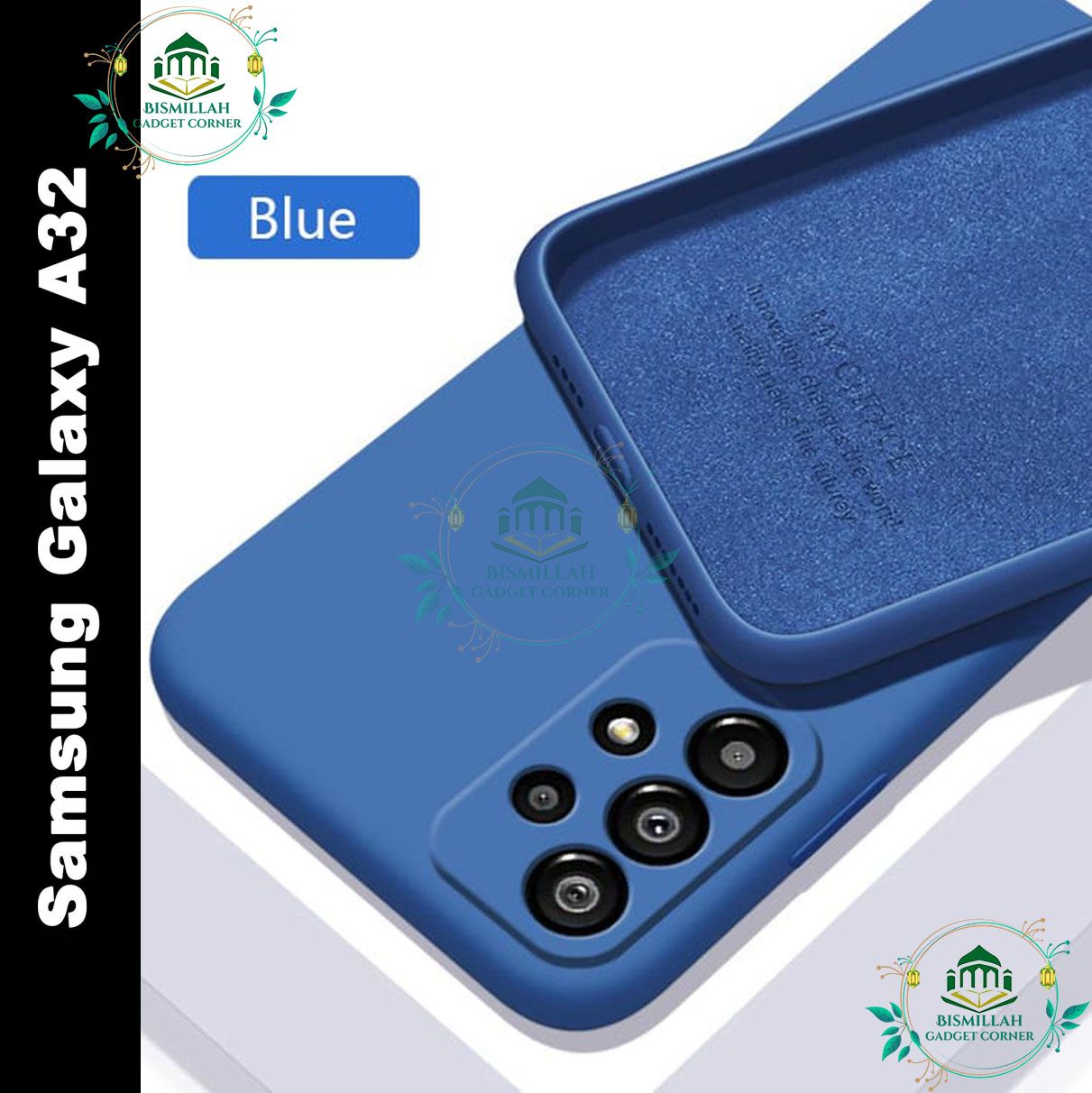 Picture of Premium Liquid Silicone Phone case for samsung galaxy a32 Liquid Silicon Mobile Back Case Soft Silicone Phone Cover