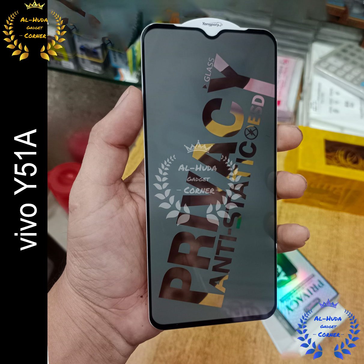 Picture of Privacy glass For vivo Y51A Tempered Gorilla Glass Privacy Screen Protector