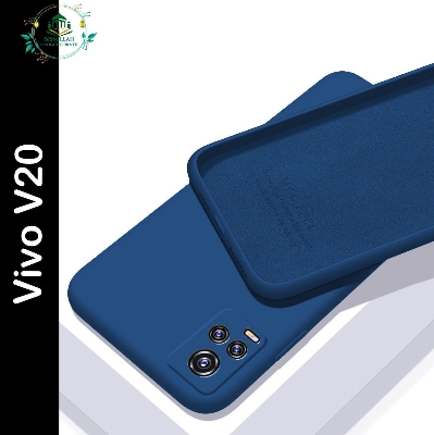 Picture of Premium Liquid Silicone Phone case for Vivo V20 Liquid Silicon Mobile Back Case Soft Silicone Phone Cover