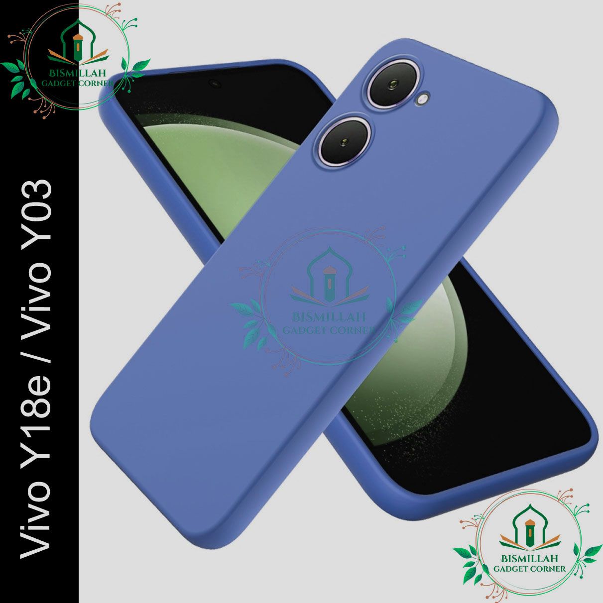 Picture of Premium Liquid Silicone Phone case for Vivo Y18E / vivo Y03 Liquid Silicon Mobile Back Case Soft Silicone Phone Cover