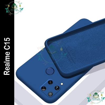 Picture of Premium Liquid Silicone Phone case for SRealme C15 Liquid Silicon Mobile Back Case Soft Silicone Phone Cover