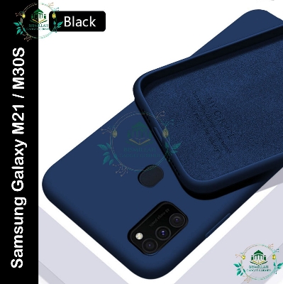 Picture of Samsung Galaxy M21 / Samsung Galaxy M30S Premium Silicone Case Black Soft Ultra-Thin Flexible Protective Mobile Phone Back Cover