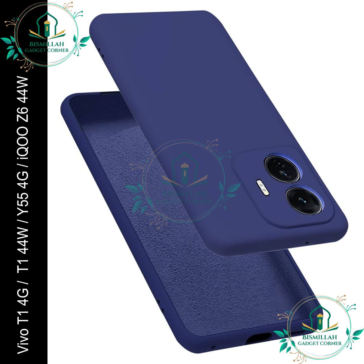 Picture of Premium Liquid Silicone Phone case for Vivo T1 4G / vivo T1 44W / Vivo Y55 4G / vivo iQOO Z6 44W Liquid Silicon Mobile Back Case Soft Silicone Phone Cover
