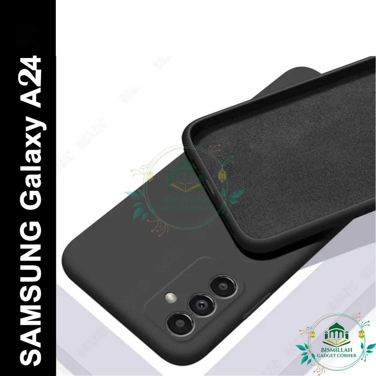 Picture of Premium Liquid Silicone Phone case for Samsung Galaxy A24 Liquid Silicon Mobile Back Case Soft Silicone Phone Cover