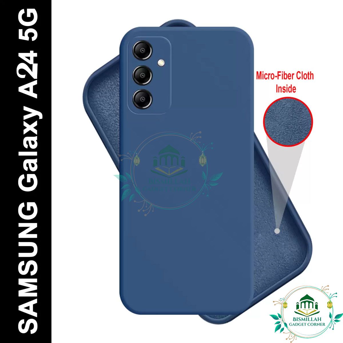Picture of Premium Liquid Silicone Phone case for Samsung Galaxy A24 Liquid Silicon Mobile Back Case Soft Silicone Phone Cover