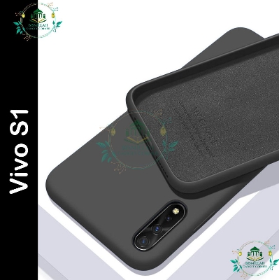 Picture of Premium Liquid Silicone Phone case for Vivo S1 Liquid Silicon Mobile Back Case Soft Silicone Phone Cover