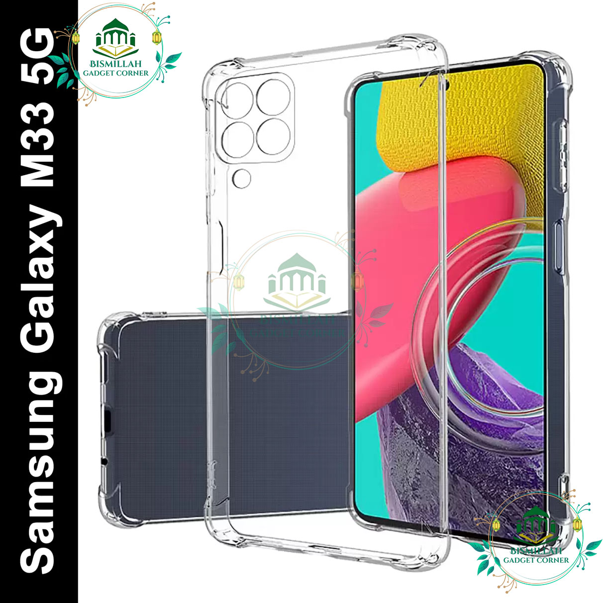 Picture of Transparent back cover For Samsung Galaxy M33 5G Luxury transparent Protect Back Cover Soft Case