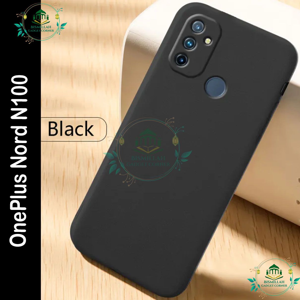 Picture of Premium Liquid Silicone Phone case for OnePlus Nord N100 Liquid Silicon Mobile Back Case Soft Silicone Phone Cover