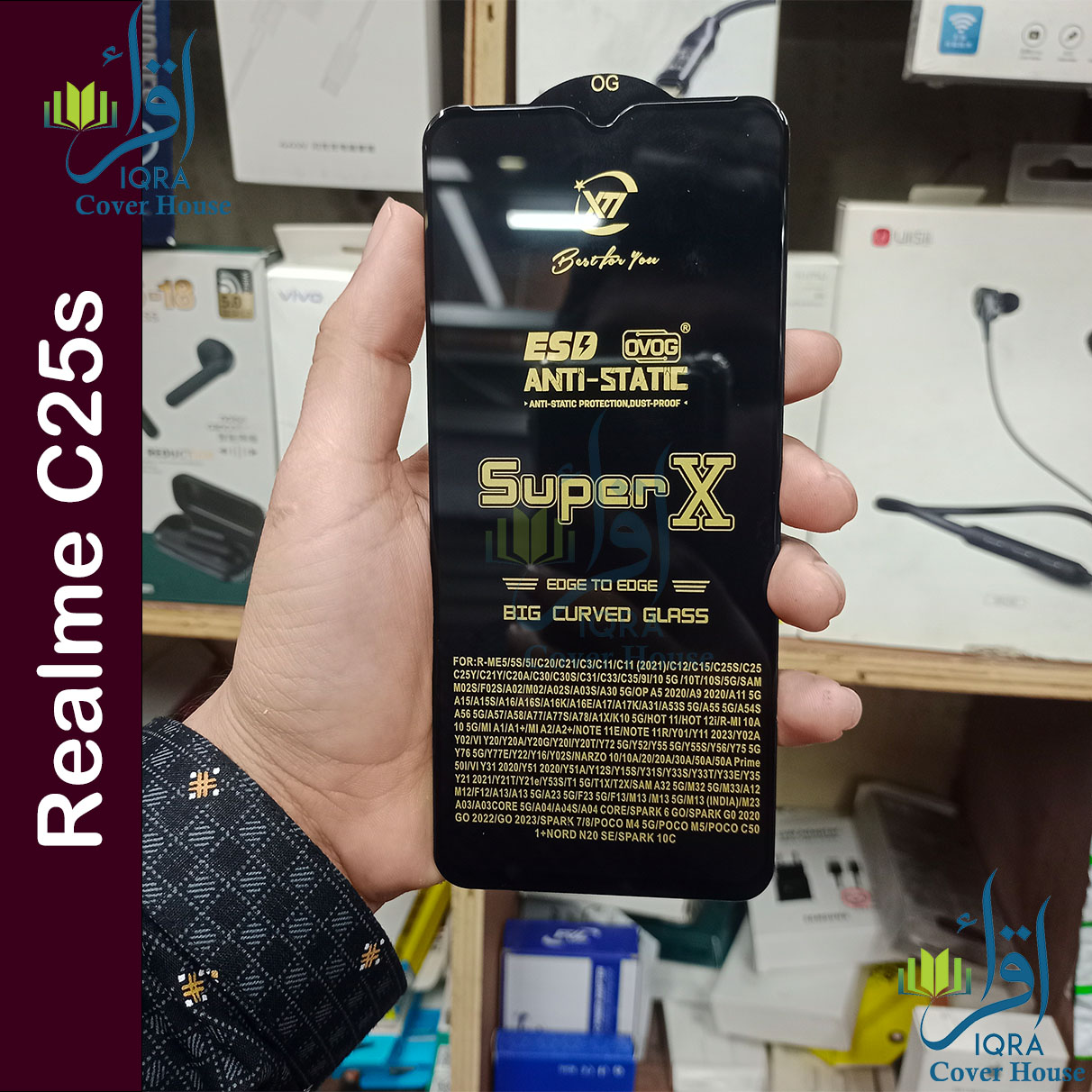 Picture of Super X For Realme C25S Tempered Gorilla Glass Screen Protector