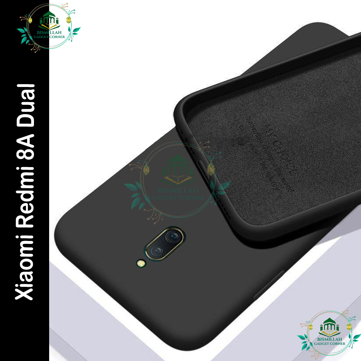 Picture of Premium Liquid Silicone Phone case for Redmi 8A Dual Liquid Silicon Mobile Back Case Soft Silicone Phone Cover