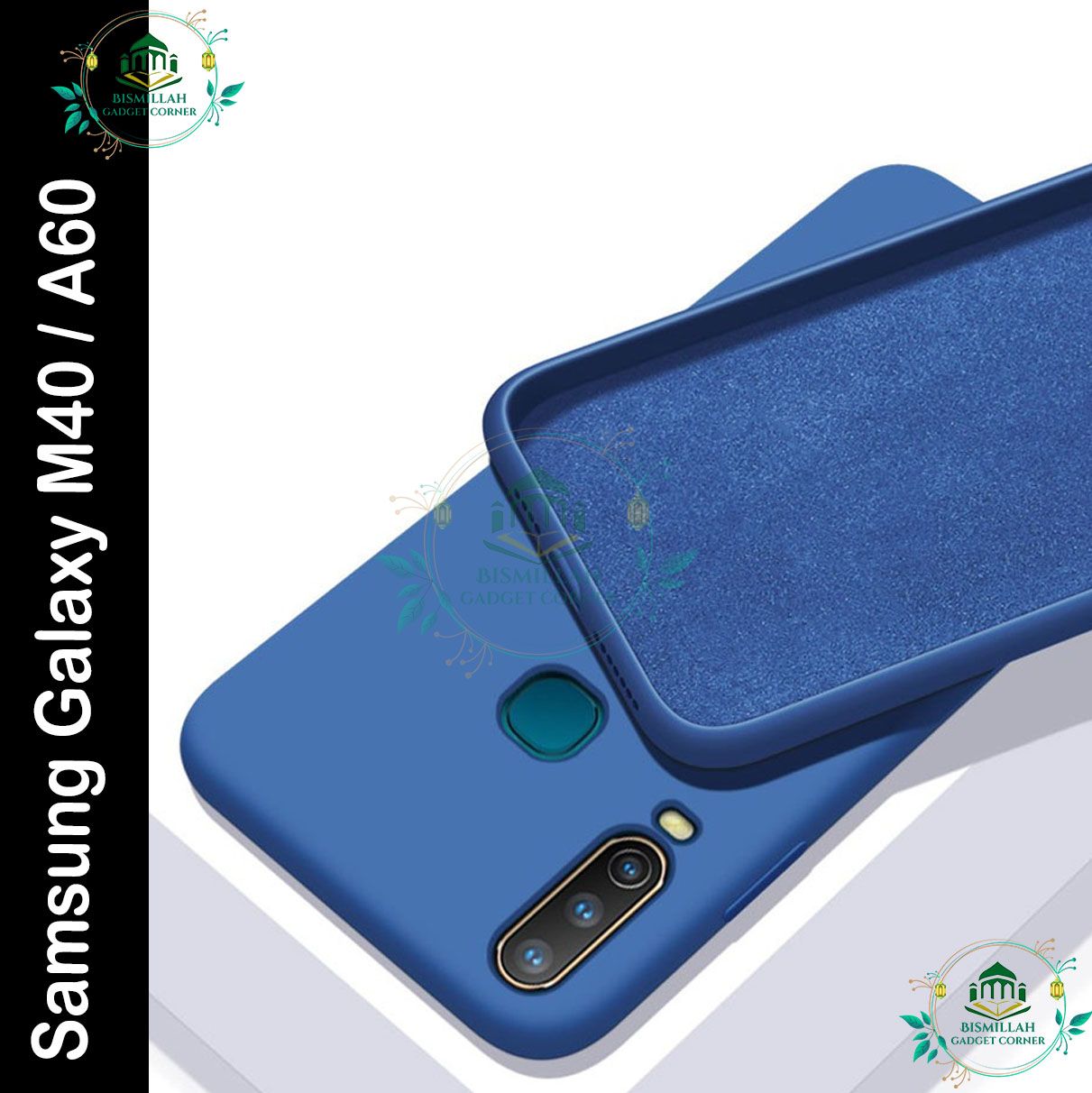 Picture of Premium Liquid Silicone Phone case for Samsung Galaxy M40 / Samsung Galaxy A60 Liquid Silicon Mobile Back Case Soft Silicone Phone Cover