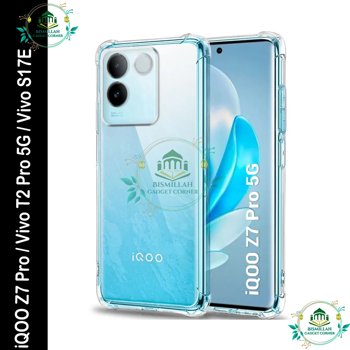 Picture of Transparent back cover For iQOO Z7 Pro / Vivo T2 Pro 5G / Vivo S17e Luxury transparent Protect Back Cover Soft Case