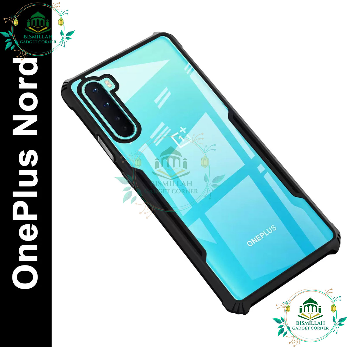 Picture of Xundd Back Cover for OnePlus Nord Transparent Hybrid Hard PC Back Bumper