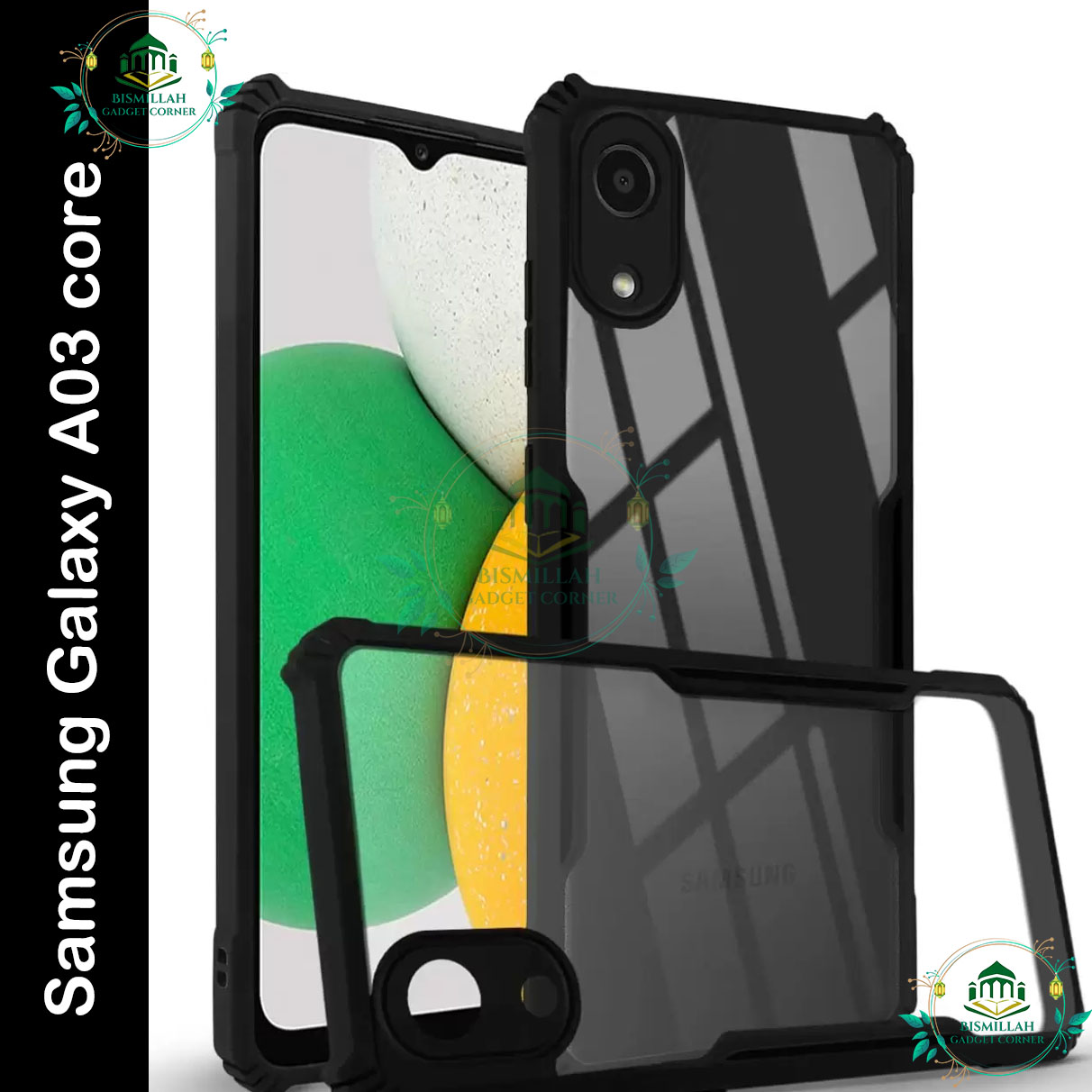 Picture of Xundd Back Cover For Samsung Galaxy A03 Core Luxury Shockproof Clear Hybrid Transparent Hard Cover