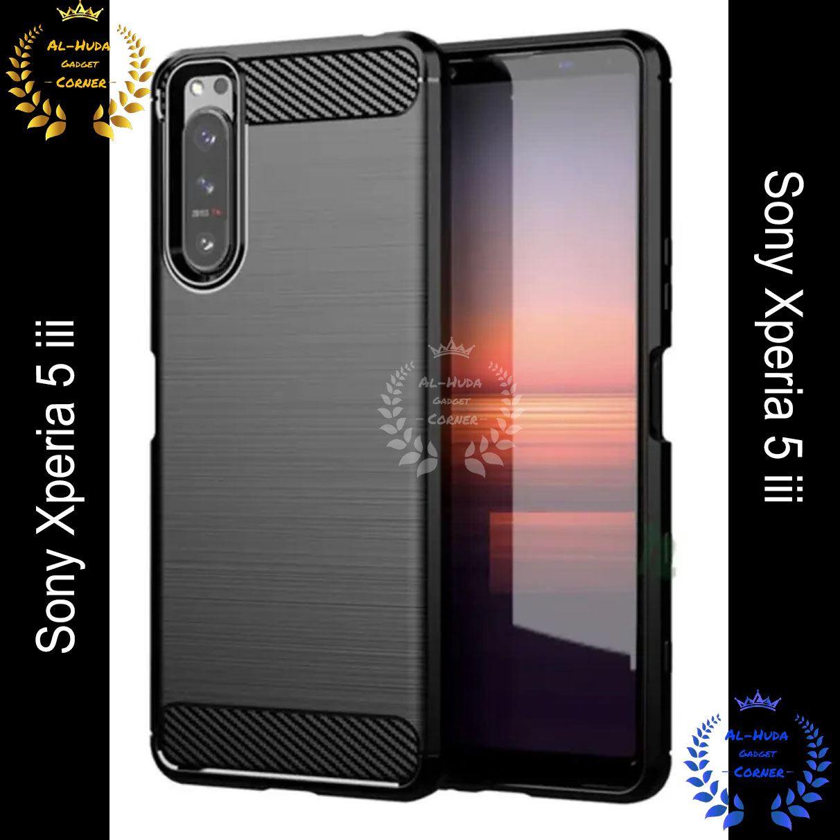 Picture of Spigen cover For Sony Xperia 5 iii Carbon Fiber Back cover Soft Slim Fashion Non-Slip Protective Carbon Fiber Phone Case