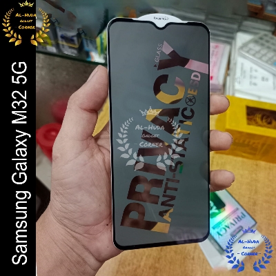 Picture of Privacy glass For Samsung Galaxy M32 5G Tempered Gorilla Glass Privacy Screen Protector