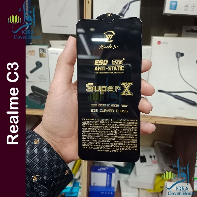 Picture of Super X For Realme C3 Tempered Gorilla Glass Screen Protector