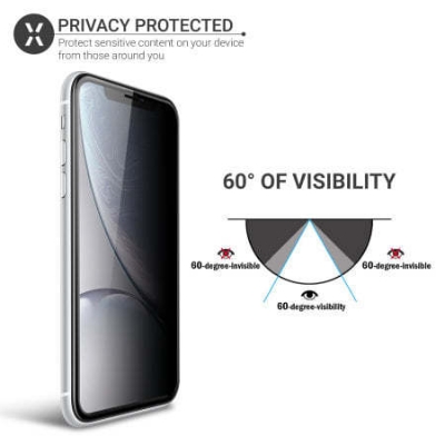 Picture of Privacy glass For Realme 5 Tempered Gorilla Glass Privacy Screen Protector