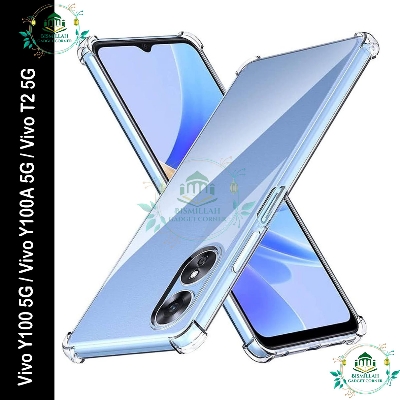 Picture of Transparent back cover For Vivo Y100 5G / Vivo Y100A 5G / Vivo T2 5G Luxury transparent Protect Back Cover Soft Case