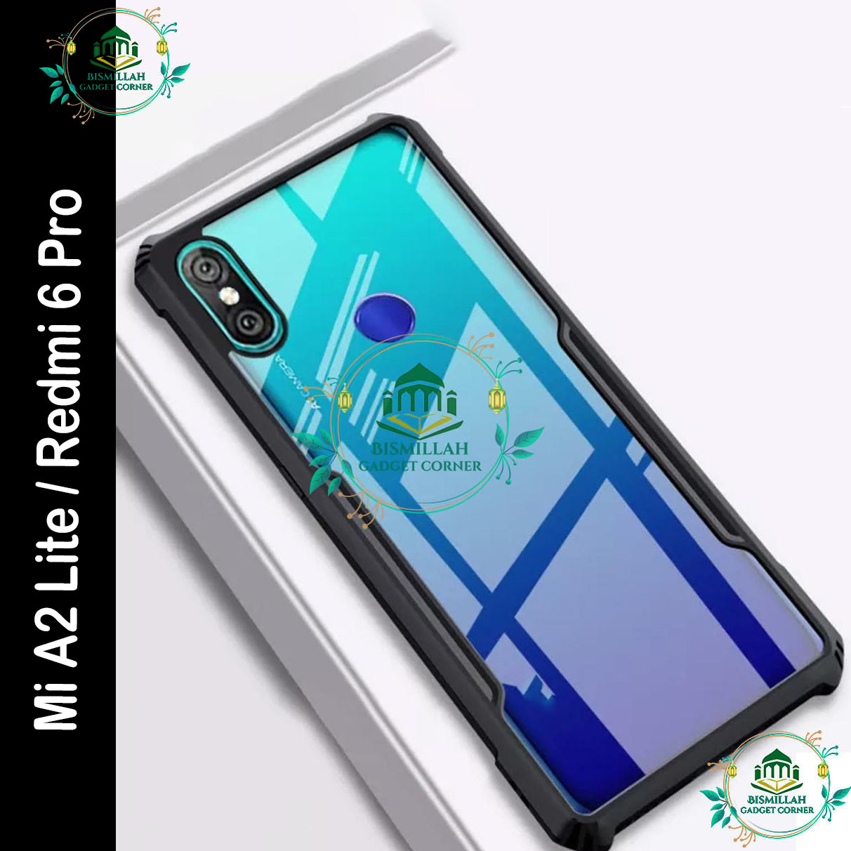 Picture of Xundd Back Cover for Xiaomi Mi A2 Lite / Redmi 6 Pro Transparent Hybrid Hard PC Back Bumper