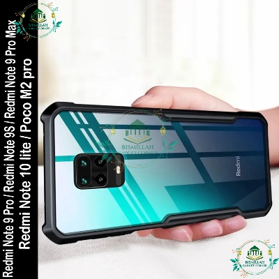 Picture of Xundd Back Cover for Redmi Note 9 Pro / Redmi Note 9S / Redmi Note 9 Pro Max / Poco M2 Pro / Redmi Note 10 lite  Transparent Hybrid Hard PC Back Bumper