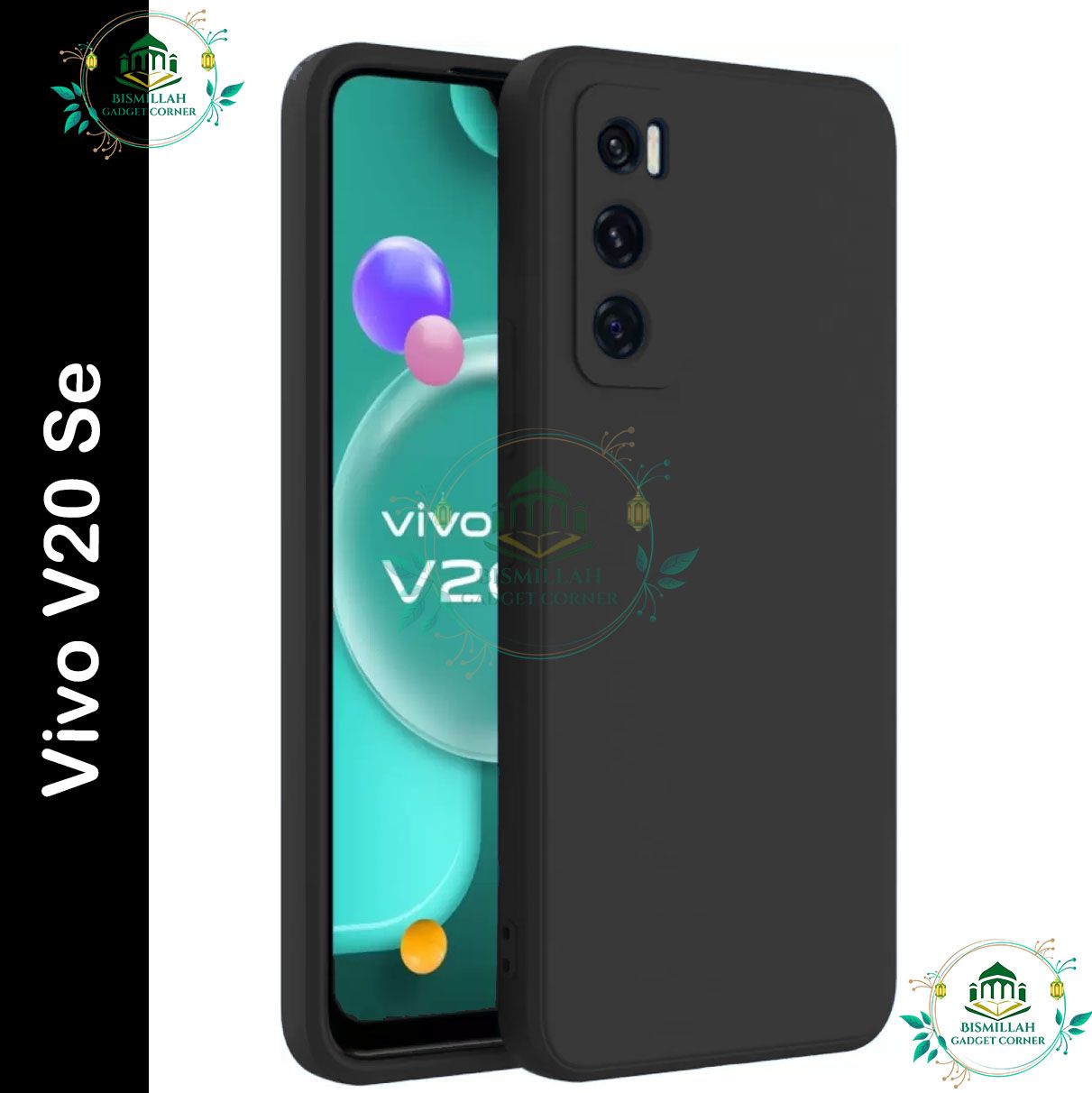 Picture of Premium Liquid Silicone Phone case for Vivo V20 se ( v20se ) Liquid Silicon Mobile Back Case Soft Silicone Phone Cover