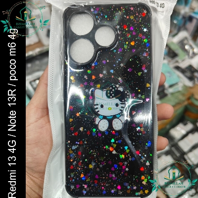 Picture of Ladies Cover For Xiaomi Redmi Note 13R 5G / Xiaomi Redmi 13 4G / Xiaomi Poco M6 4G Back Cover Soft Phone Case Protection Back Cover - Phone Back Cover - Phone - Camera