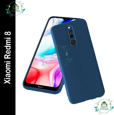 Picture of Premium Liquid Silicone Phone case for Xiaomi Redmi 8 Liquid Silicon Mobile Back Case Soft Silicone Phone Cover