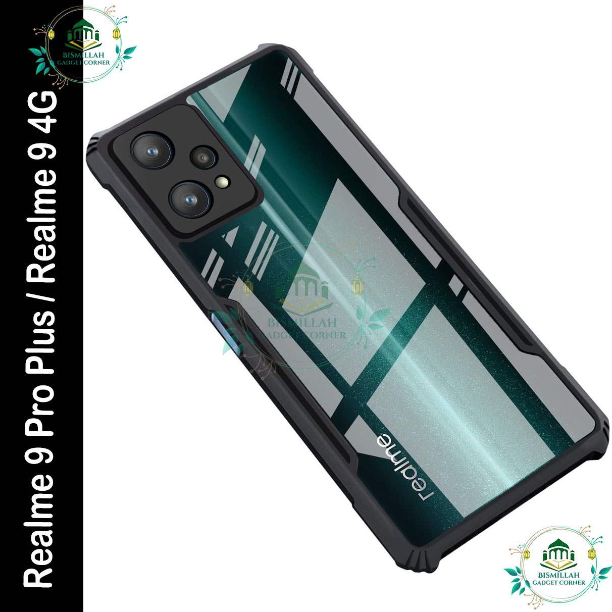 Picture of Xundd Back Cover for Realme 9 pro plus / Realme 9 4G Transparent Hybrid Hard PC Back Bumper
