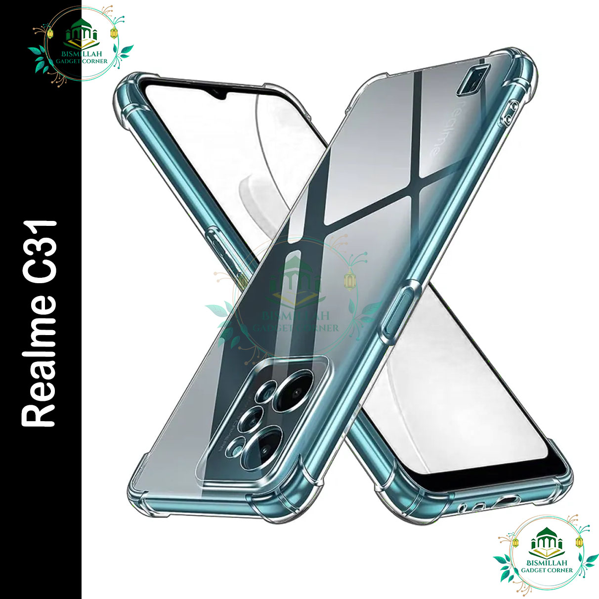 Picture of Transparent back cover For Realme C31 Luxury transparent Protect Back Cover Soft Case
