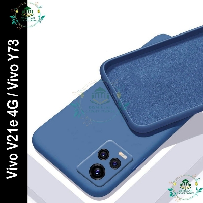 Picture of Premium Liquid Silicone Phone case for Vivo V21e 4G / Vivo Y73 Liquid Silicon Mobile Back Case Soft Silicone Phone Cover