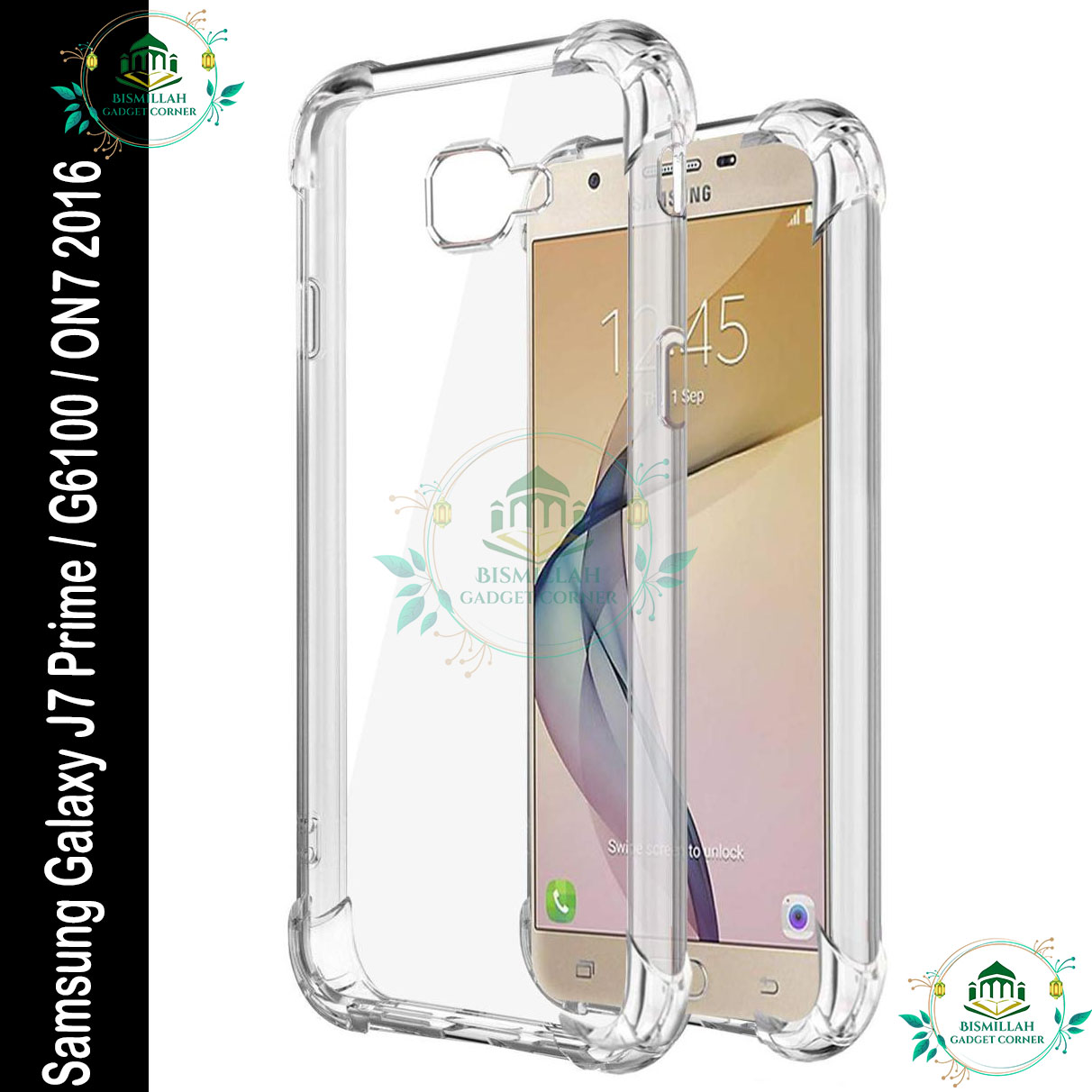 Picture of Transparent back cover For Samsung Galaxy J7 Prime / Samsung Galaxy G6100 / Samsung Galaxy ON7 2016 Luxury transparent Protect Back Cover Soft Case