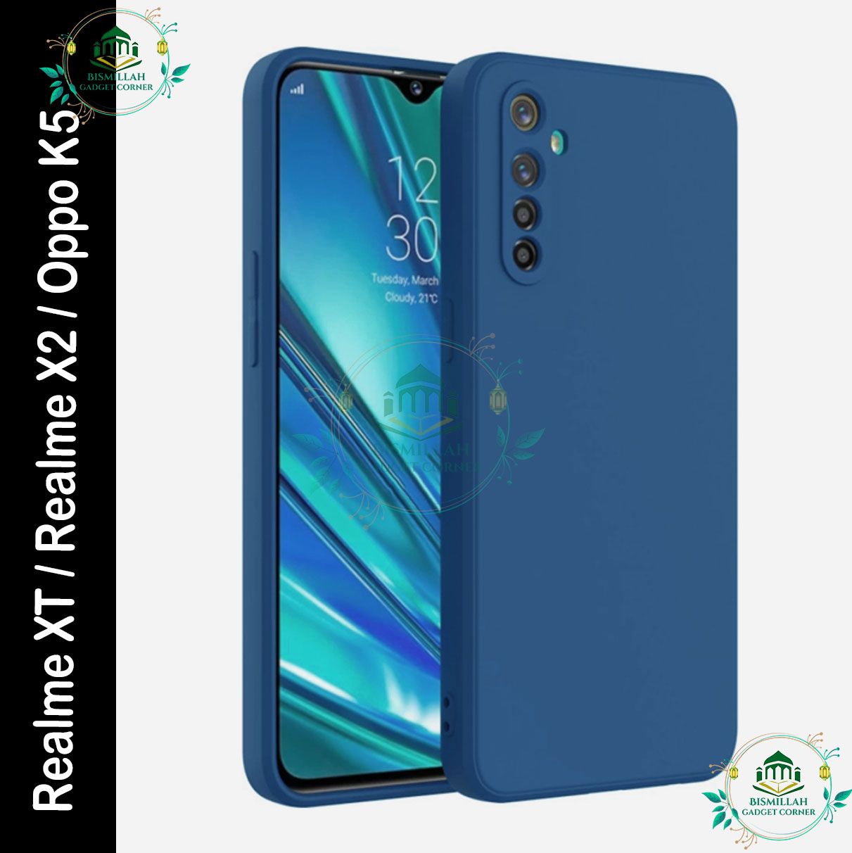 Picture of Premium Liquid Silicone Phone case for Realme XT / Realme X2 / Oppo K5 Liquid Silicon Mobile Back Case Soft Silicone Phone Cover