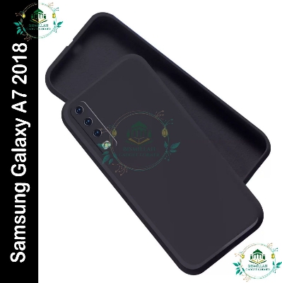 Picture of Premium Liquid Silicone Phone case for Samsung Galaxy A7 2018 Liquid Silicon Mobile Back Case Soft Silicone Phone Cover