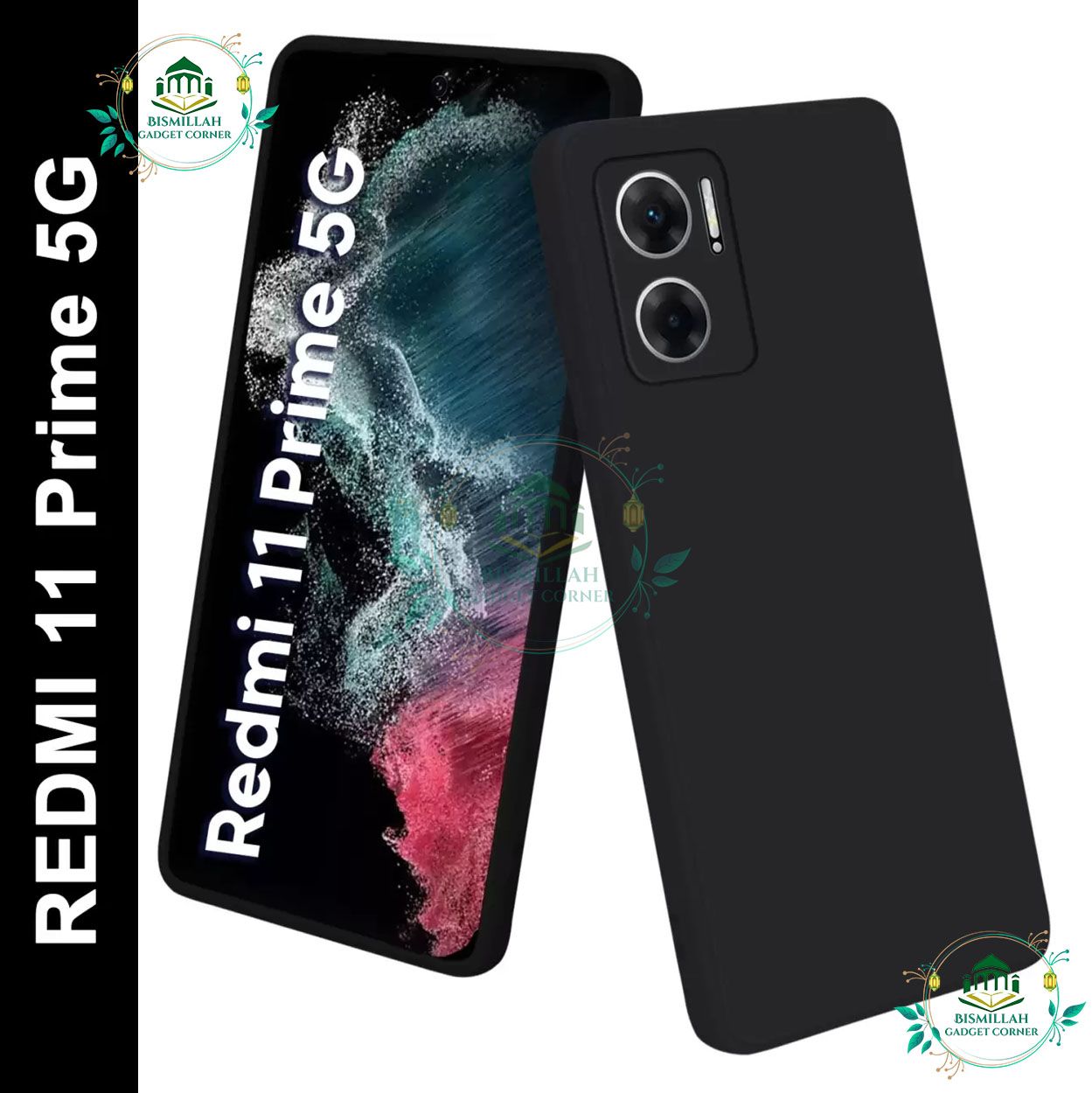Picture of Premium Liquid Silicone Phone case for Xiaomi Redmi 11 Prime 5G Liquid Silicon Mobile Back Case Soft Silicone Phone Cover