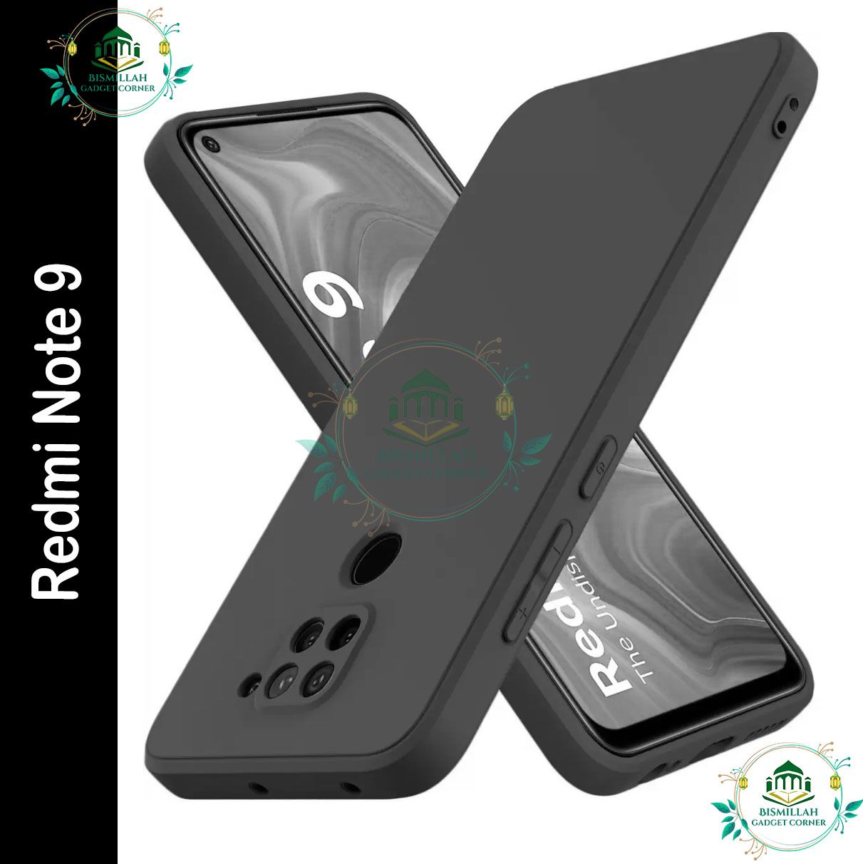 Picture of Premium Liquid Silicone Phone case for Xiaomi Redmi Note 9 Liquid Silicon Mobile Back Case Soft Silicone Phone Cover
