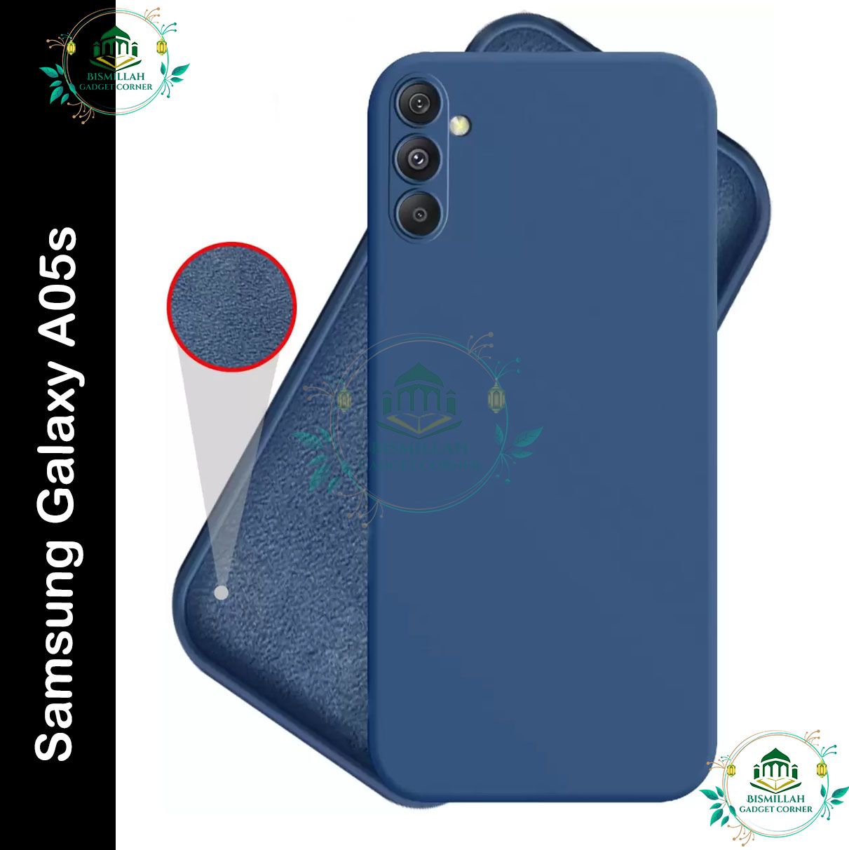 Picture of Premium Liquid Silicone Phone case for Samsung Galaxy A05s Liquid Silicon Mobile Back Case Soft Silicone Phone Cover