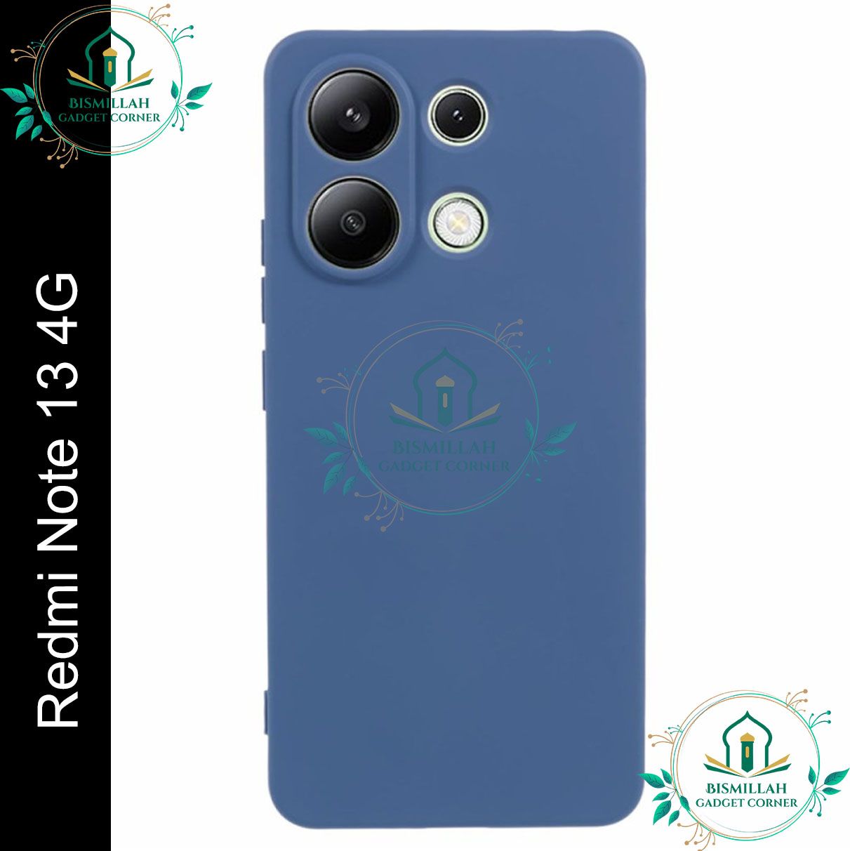 Picture of Premium Liquid Silicone Phone case for Xiaomi Redmi Note 13 4G Liquid Silicon Mobile Back Case Soft Silicone Phone Cover