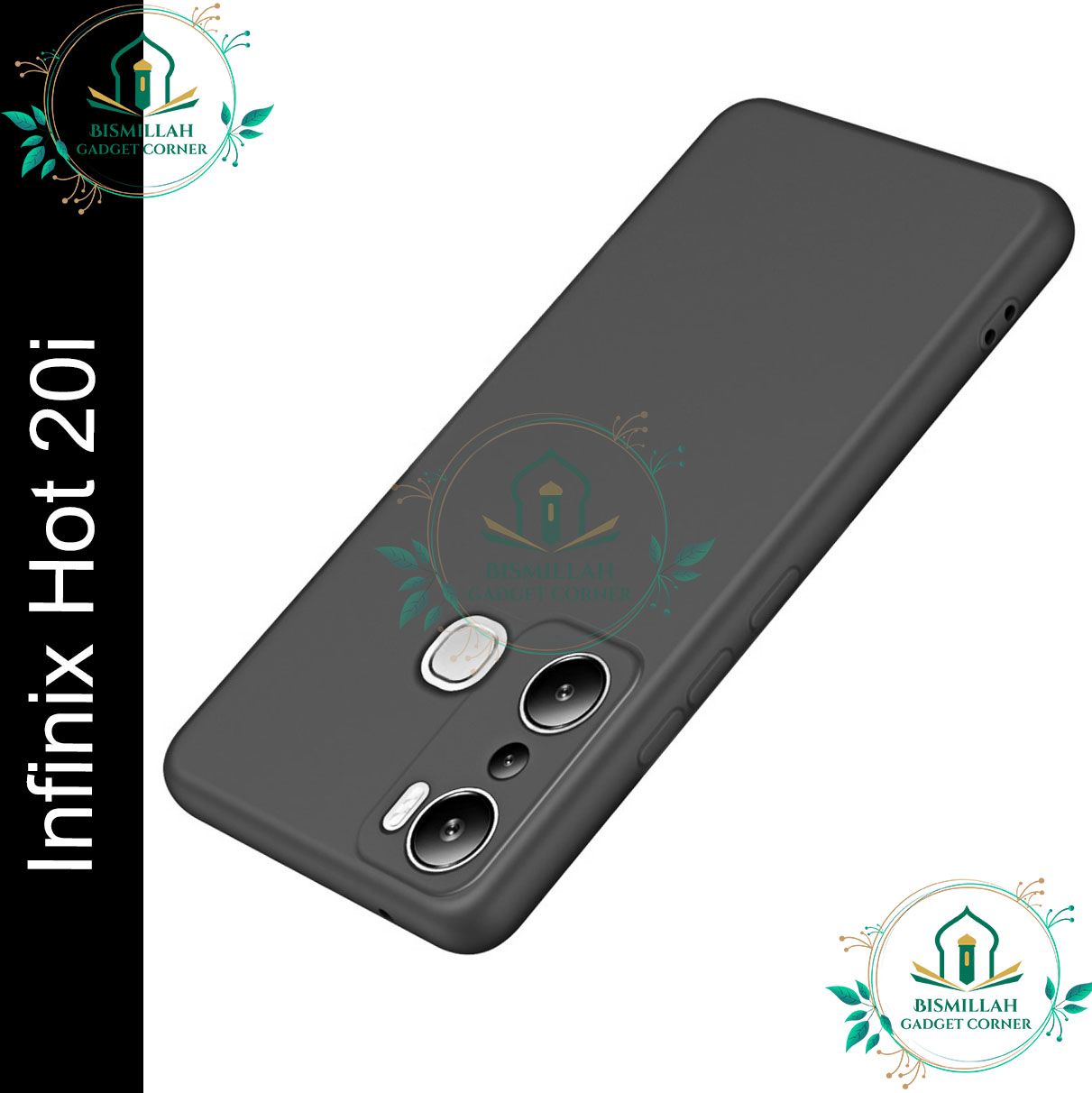Picture of Premium Liquid Silicone Phone case for Infinix Hot 20i Liquid Silicon Mobile Back Case Soft Silicone Phone Cover