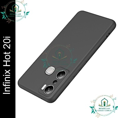 Picture of Premium Liquid Silicone Phone case for Infinix Hot 20i Liquid Silicon Mobile Back Case Soft Silicone Phone Cover