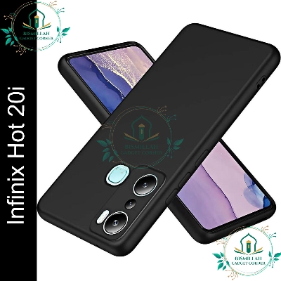 Picture of Premium Liquid Silicone Phone case for Infinix Hot 20i Liquid Silicon Mobile Back Case Soft Silicone Phone Cover