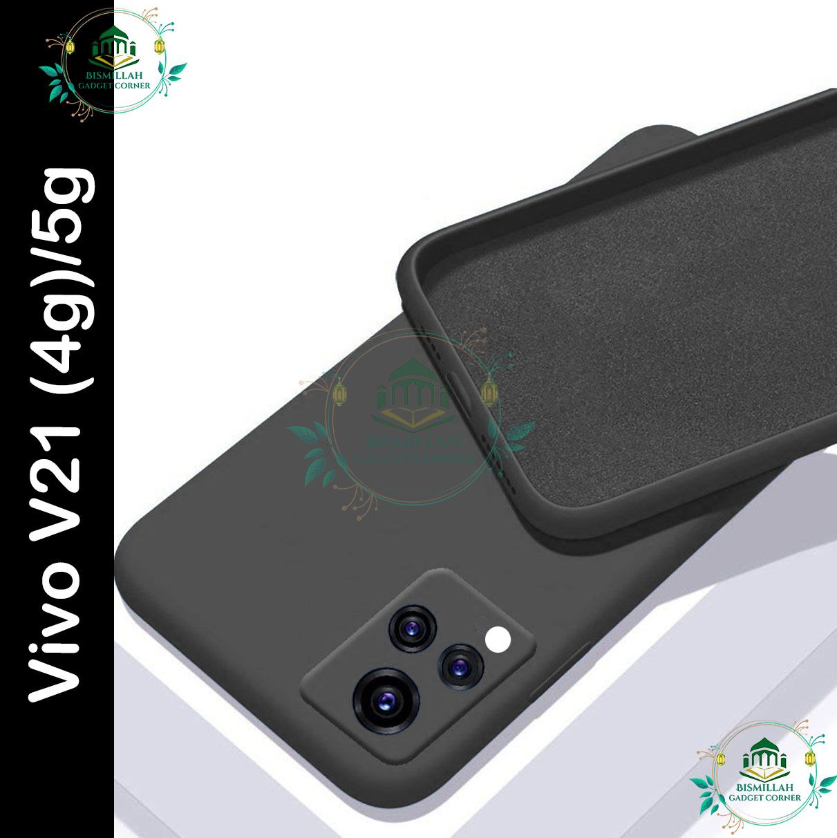 Picture of Premium Liquid Silicone Phone case for Vivo V21 (4g)/5g Liquid Silicon Mobile Back Case Soft Silicone Phone Cover