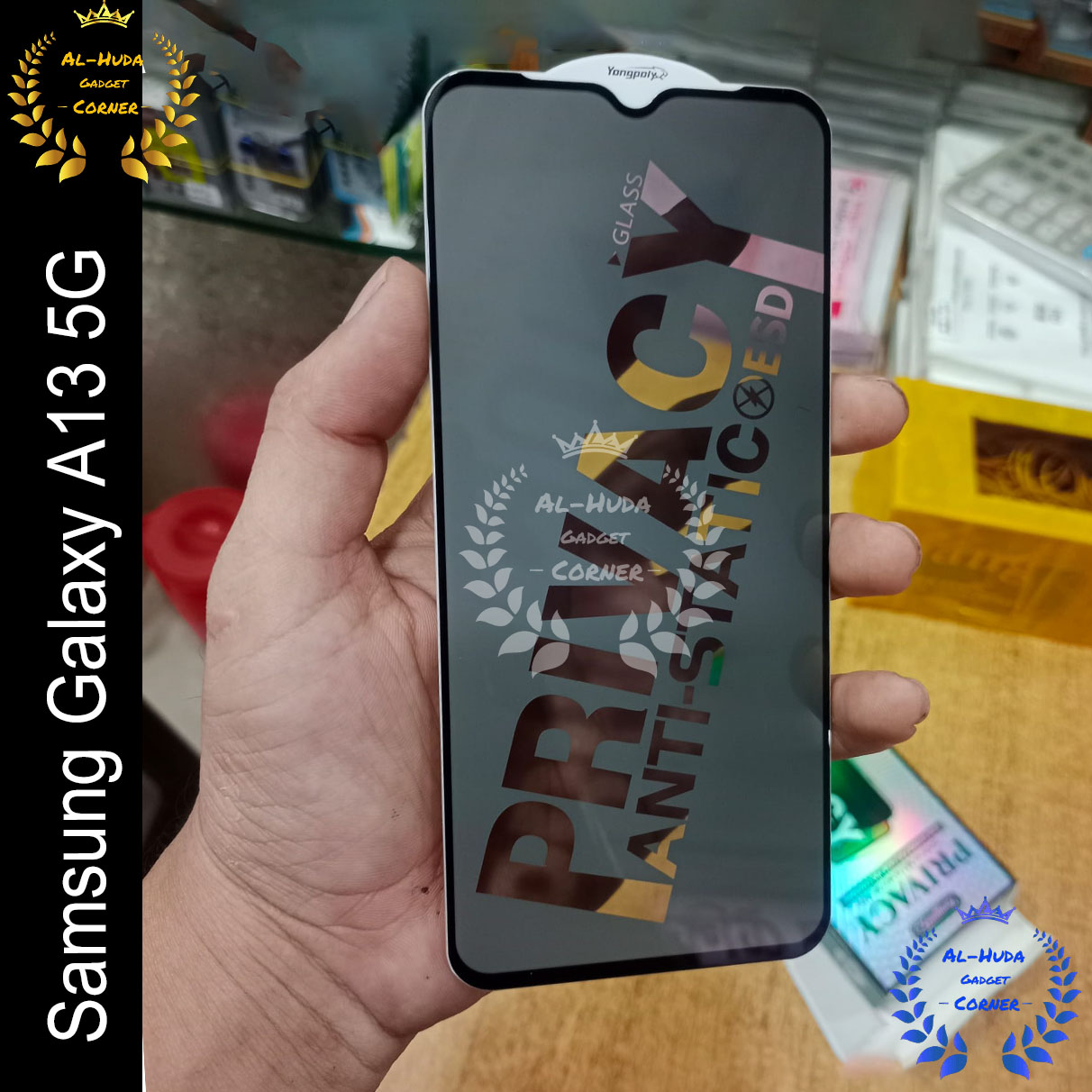 Picture of Privacy glass For Samsung Galaxy A13 5G Tempered Gorilla Glass Privacy Screen Protector
