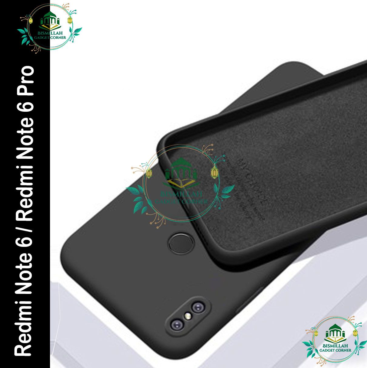 Picture of Premium Liquid Silicone Phone case for Xiaomi Redmi Note 6 / Redmi Note 6 Pro Liquid Silicon Mobile Back Case Soft Silicone Phone Cover