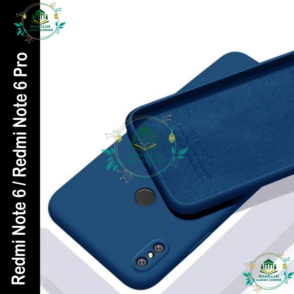 Picture of Premium Liquid Silicone Phone case for Xiaomi Redmi Note 6 / Redmi Note 6 Pro Liquid Silicon Mobile Back Case Soft Silicone Phone Cover