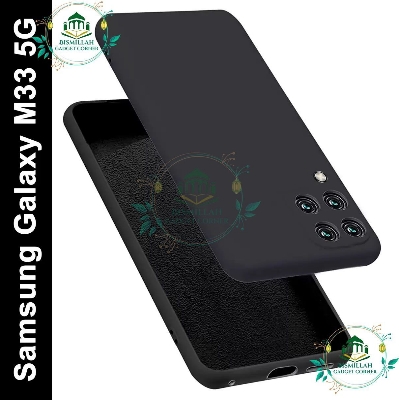 Picture of Premium Liquid Silicone Phone case for Samsung Galaxy M33 5G Liquid Silicon Mobile Back Case Soft Silicone Phone Cover