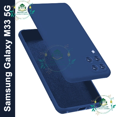 Picture of Premium Liquid Silicone Phone case for Samsung Galaxy M33 5G Liquid Silicon Mobile Back Case Soft Silicone Phone Cover