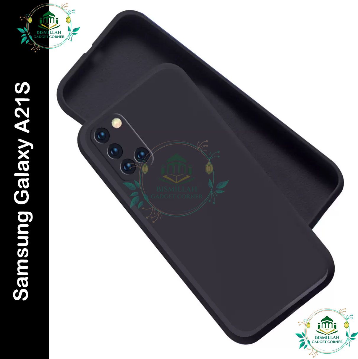Picture of Premium Liquid Silicone Phone case for Samsung Galaxy A21S Liquid Silicon Mobile Back Case Soft Silicone Phone Cover
